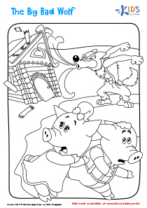 Three Little Pigs Coloring Pages image